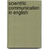 Scientific communication in English