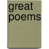 Great poems door Koen De Temmerman
