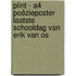 Plint - A4 poëzieposter Laatste schooldag van Erik van Os