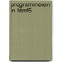 Programmeren in HTML5