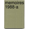 Memoires 1988-A door Willem Oltmans