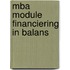 MBA Module Financiering in Balans