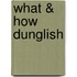 What & How Dunglish