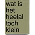 Wat is het heelal toch klein