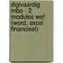 DIGIvaardig MBO - 2 modules WEF (Word, Excel financieel)