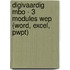 DIGivaardig MBO - 3 modules WEP (Word, Excel, Pwpt)