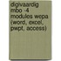 DIGIvaardig MBO -4 modules WEPA (Word, Excel, Pwpt, Access)