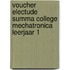 Voucher Electude Summa College Mechatronica leerjaar 1
