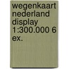 Wegenkaart Nederland display 1:300.000 6 ex. door Anwb
