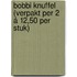 Bobbi knuffel (verpakt per 2 á 12,50 per stuk)