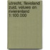 Utrecht, Flevoland zuid, Veluwe en Rivierenland 1:100.000