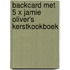 Backcard met 5 x Jamie Oliver's kerstkookboek