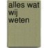 Alles wat wij weten