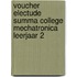 Voucher Electude Summa College Mechatronica leerjaar 2