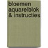 Bloemen aquarelblok & instructies