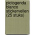 Pictogenda blanco stickervellen (25 stuks)