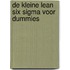 De kleine Lean Six Sigma voor dummies