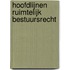 Hoofdlijnen ruimtelijk bestuursrecht