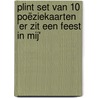 Plint set van 10 poëziekaarten 'er zit een feest in mij' door Ann Verstraete
