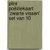 Plint poëziekaart 'Zwarte vissen' set van 10 door Gil Vander Heyden