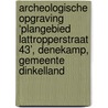 Archeologische Opgraving ‘Plangebied Lattropperstraat 43’, Denekamp, Gemeente Dinkelland door G.M.H. Benerink