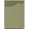 Consumentenbescherming en contractvormen op de markt voor te realiseren bouwwerken door Menno van Benthem