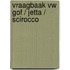 Vraagbaak VW Gof / Jetta / Scirocco