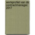 Werkprofiel van de contractmanager, 2017