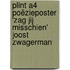 Plint A4 poëzieposter 'Zag jij misschien' Joost Zwagerman