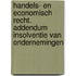 Handels- en economisch recht. Addendum Insolventie van ondernemingen