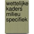 Wettelijke Kaders Milieu Specifiek