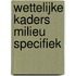 Wettelijke Kaders Milieu Specifiek