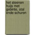 Het steenen huijs met gebinte, stal ende schuren