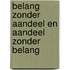Belang zonder aandeel en aandeel zonder belang