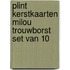 Plint Kerstkaarten Milou Trouwborst set van 10
