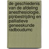 De geschiedenis van de afdeling Anesthesiologie, Pijnbestrijding en Palliatieve Geneeskunde Radboudumc by L.H.D.J. Booij