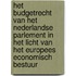 Het budgetrecht van het Nederlandse parlement in het licht van het Europees economisch bestuur