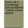 Station BK 4 Mondelinge Taalvaardigheid - Indruk maken DIGITAAL door Onbekend