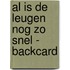Al is de leugen nog zo snel - backcard