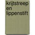 Krijtstreep en lippenstift