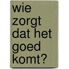 Wie zorgt dat het goed komt? by Pieter van der Haak