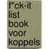 F*CK-it list book voor koppels