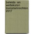 Beleids- en wetteksten loonstamrechten 2017