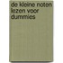 De kleine noten lezen voor dummies