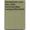 Denksporen voor een meer rechtvaardige vastgoedfiscaliteit door Sien Winters