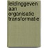 Leidinggeven aan organisatie transformatie