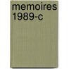Memoires 1989-C by Willem Oltmans