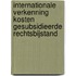 Internationale verkenning kosten gesubsidieerde rechtsbijstand