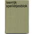 Leerrijk spelletjesblok