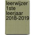 LeerWijzer 1ste leerjaar 2018-2019